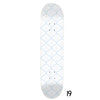 Blue Lattice Dreams- Soft Blue Quatrefoil Skateboard Wall Art #19