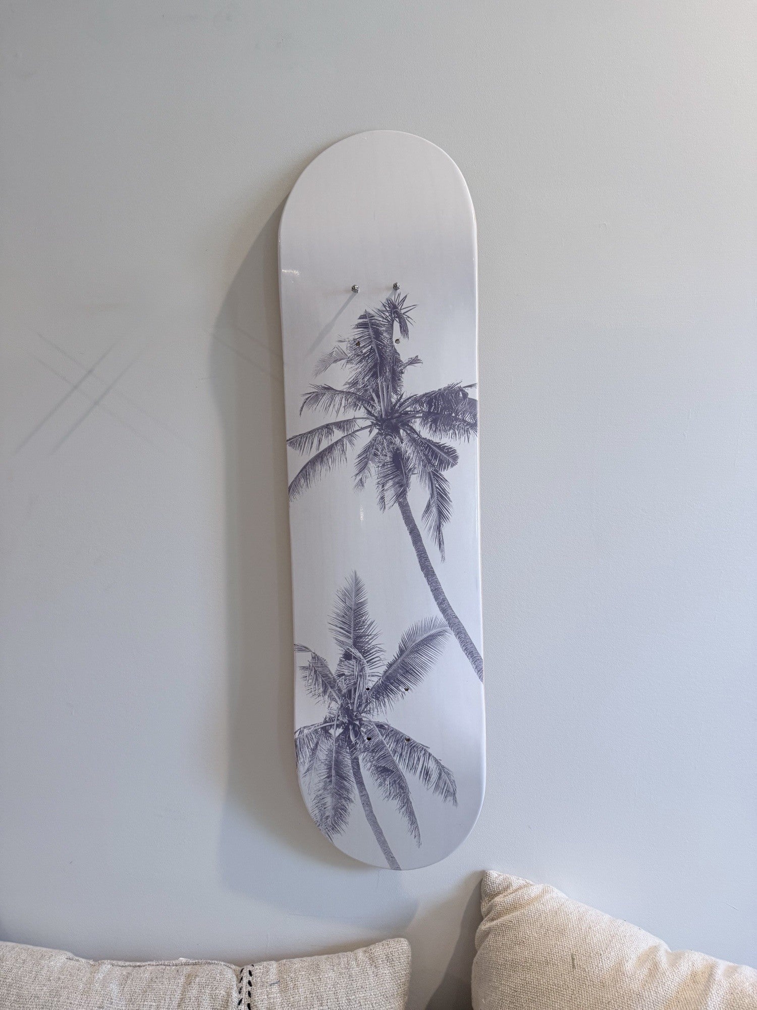Palm Escape Tropical Shadow Skateboard Wall Art #5