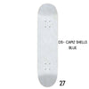 Blue Shell- Soft Blue Capiz Shell Skateboard Wall Art – #DS-27