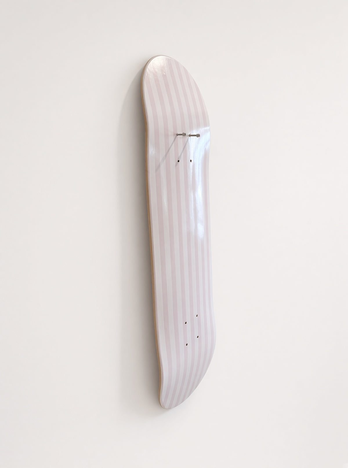 Pretty in Pink Stripes- Blush Stripe Skateboard Wall Art #14
