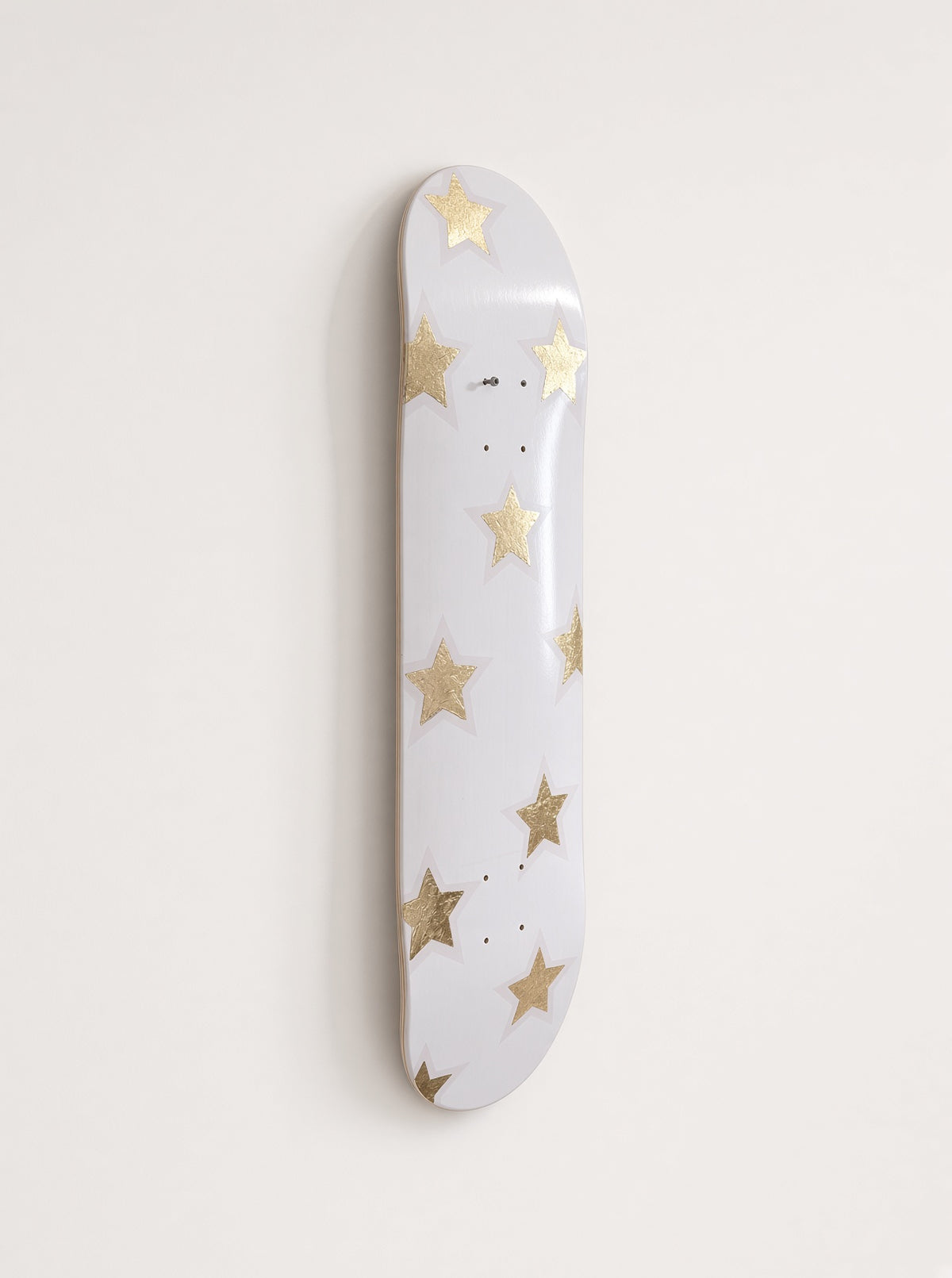 Golden Mini Stars- Blush & Gold Leaf Star Skateboard Wall Art – #DS-24