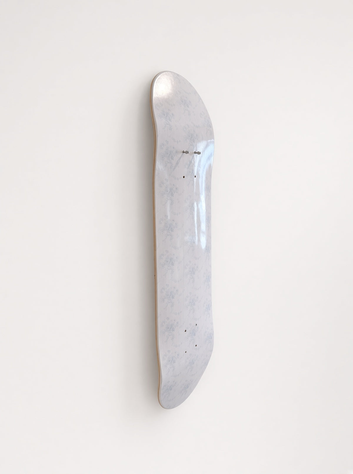 Snowflake Kisses- Soft Blue Floral Lace Skateboard Wall Art #18