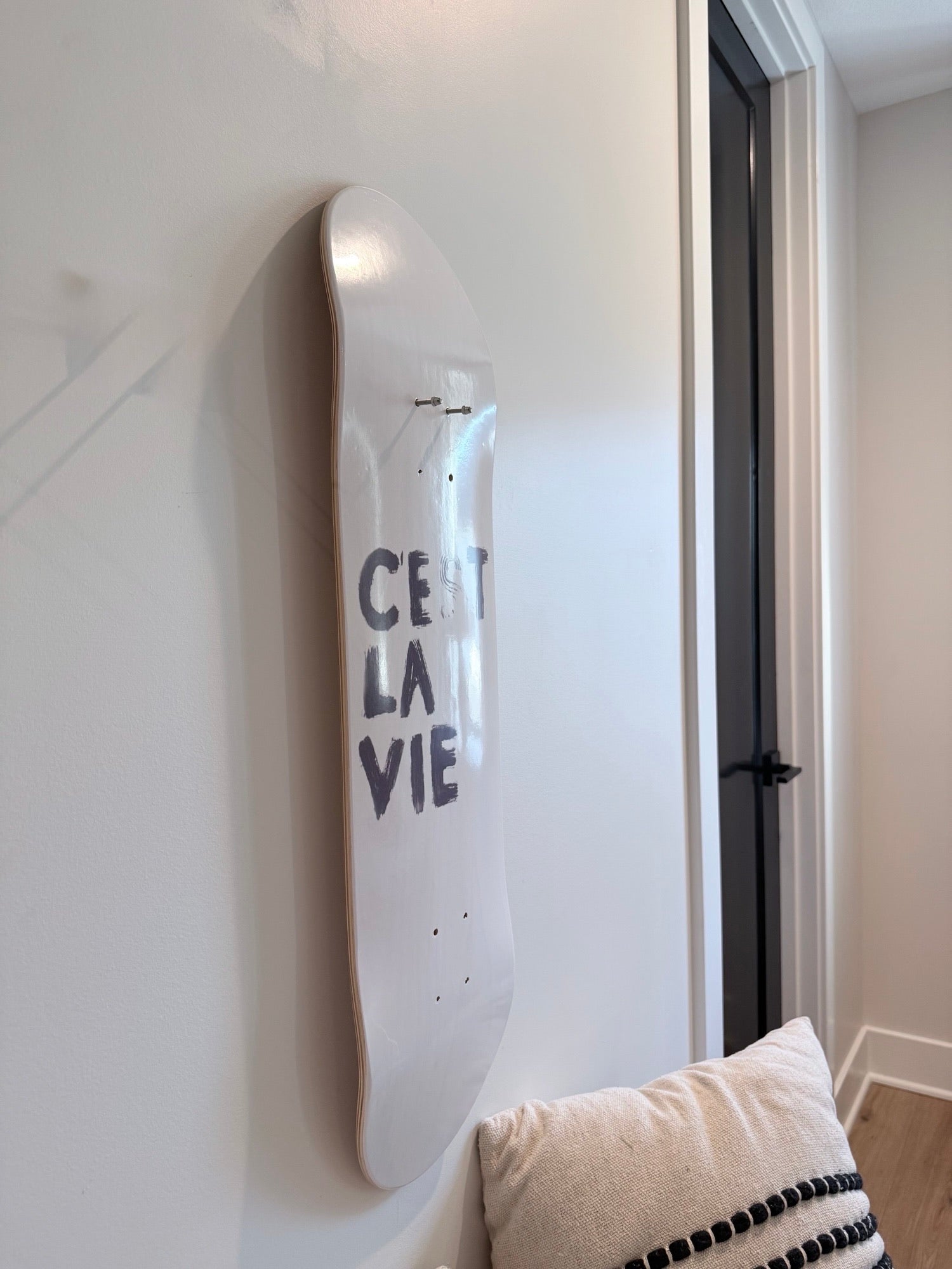 Cest La Vie- Skateboard Wall Art #2
