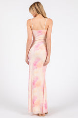 Dreamy Pink Tie-Dye Slip Maxi Dress | Girls Brunch to Beach Vacation