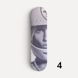 Helmet & Pearls Rebel Glam Skateboard Wall Art #4