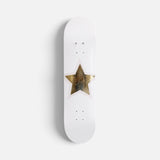 Golden Star- Pink & Gold Leaf Star Skateboard Wall Art – DS- #22
