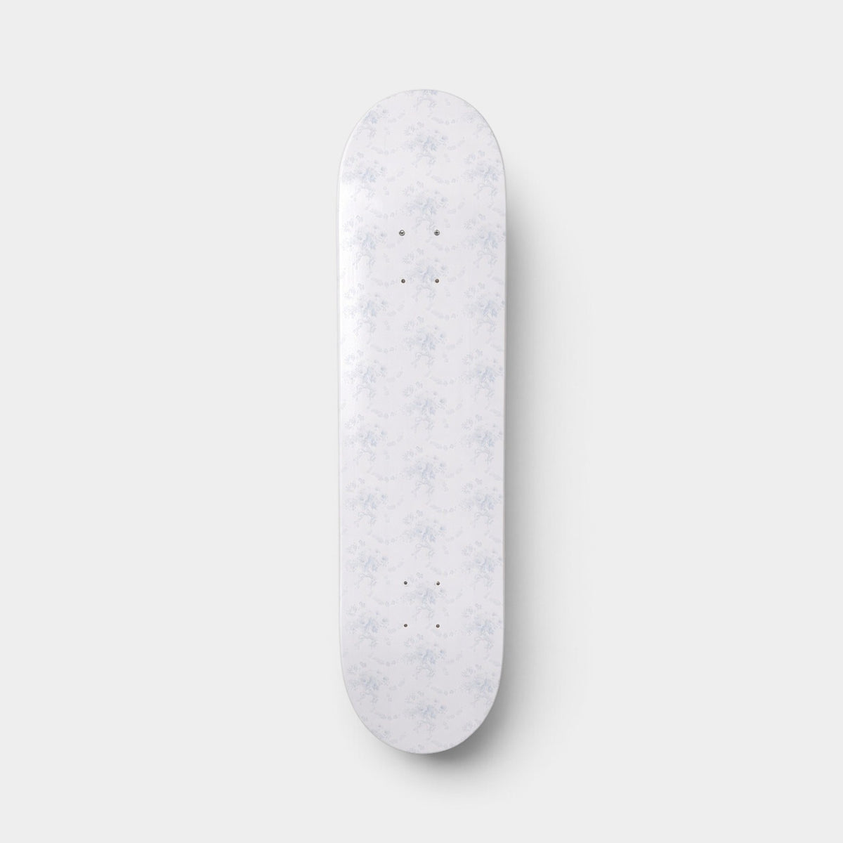 Snowflake Kisses- Soft Blue Floral Lace Skateboard Wall Art #18