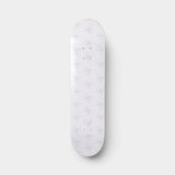 Snowflake Kisses- Soft Blue Floral Lace Skateboard Wall Art #18