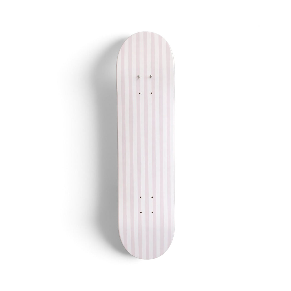 Pretty in Pink Stripes- Blush Stripe Skateboard Wall Art #14