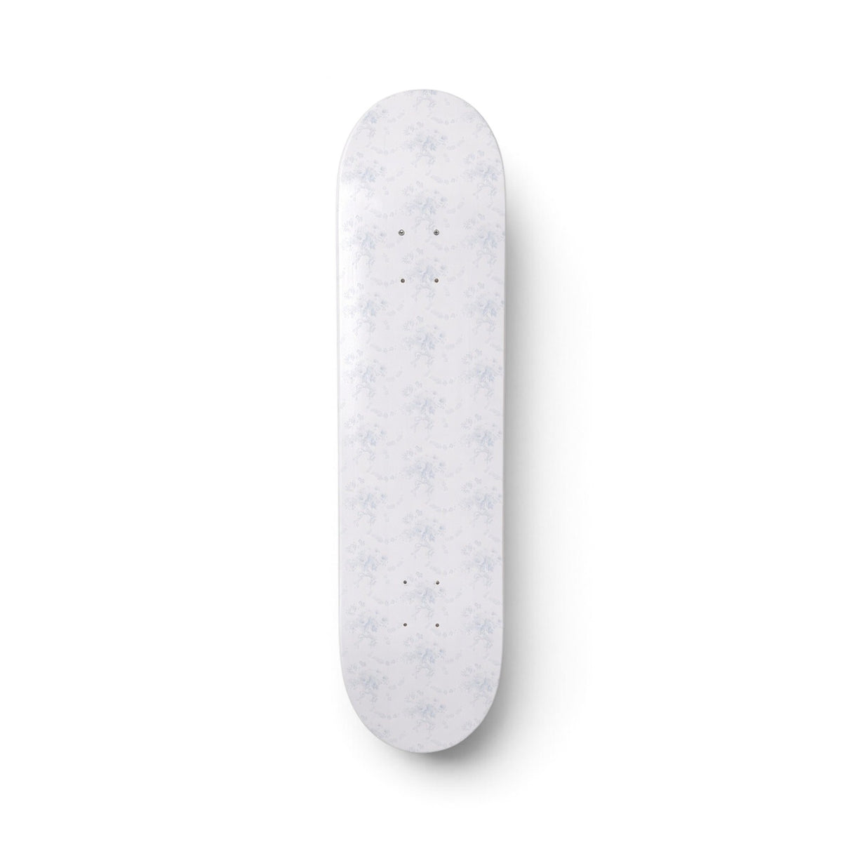 Snowflake Kisses- Soft Blue Floral Lace Skateboard Wall Art #18
