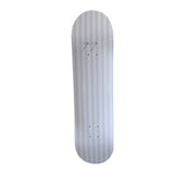Blueberry Stripes- Soft Blue & White Stripe Skateboard Wall Art #20
