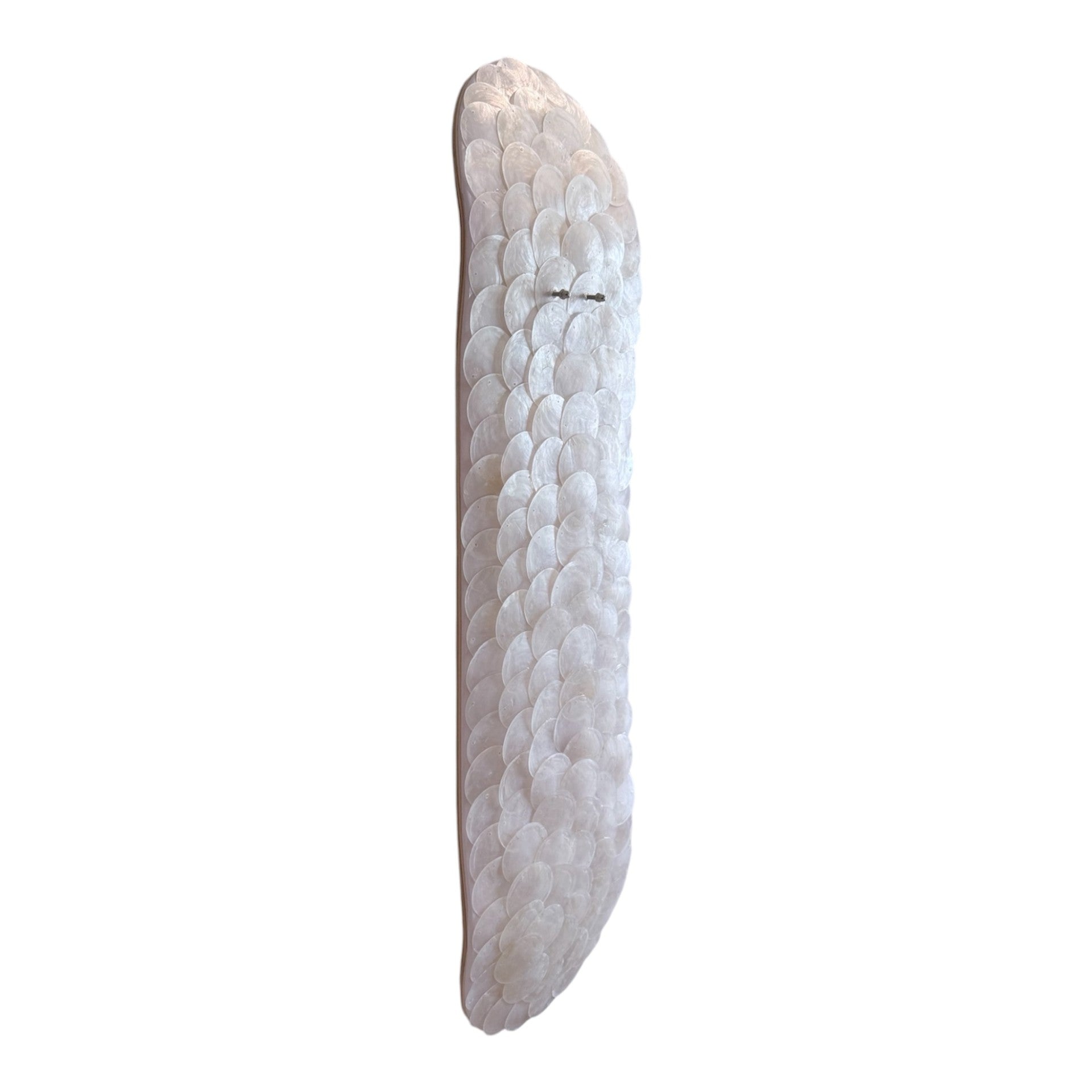 Blush Shell- Pink Capiz Shell Skateboard Wall Art – #DS-26
