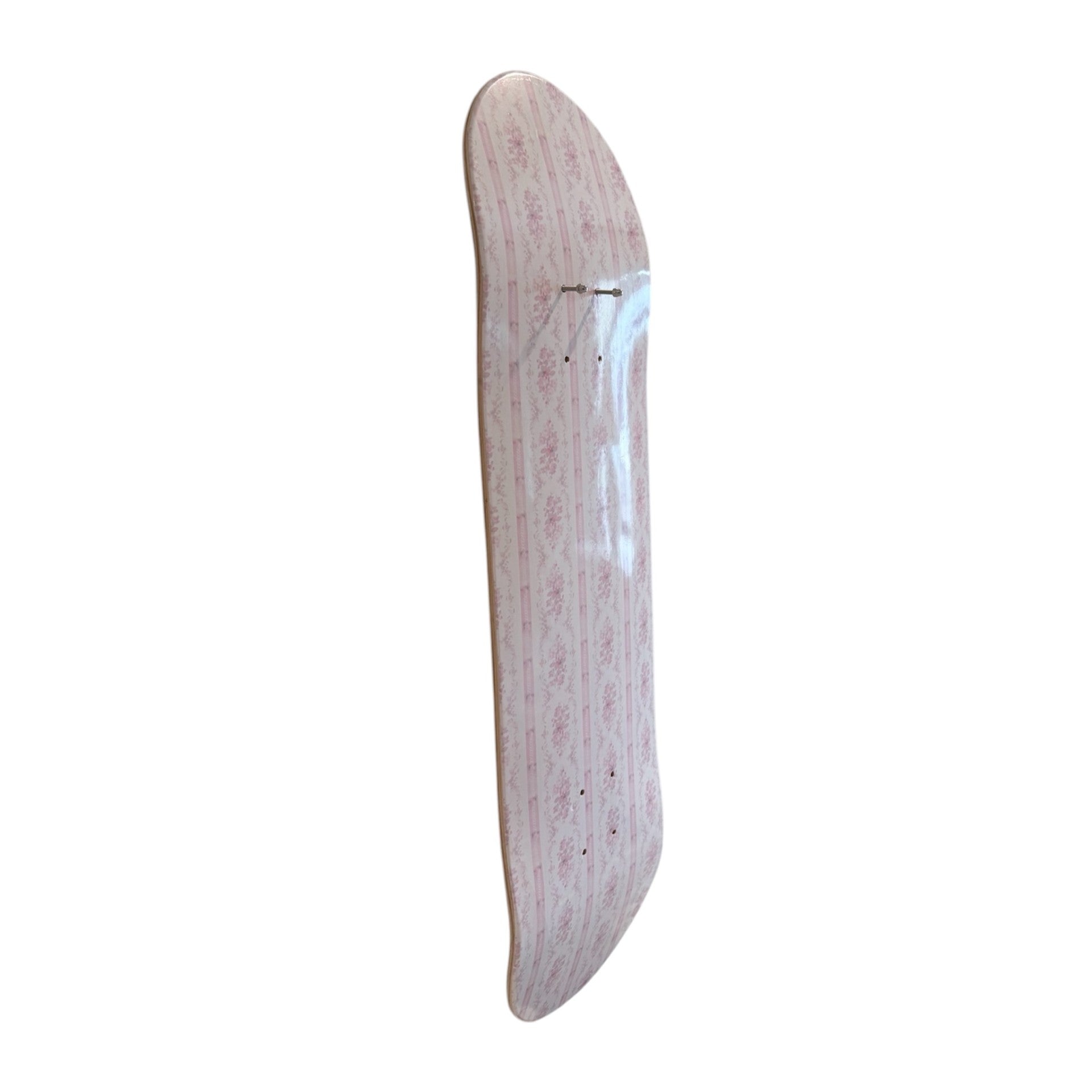 Pink Floral Damask Skateboard Wall Art #9