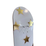 Golden Mini Stars- Blush & Gold Leaf Star Skateboard Wall Art – #DS-24