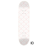 Pink Lattice Pattern Skateboard Wall Art #10