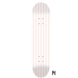 Pretty in Pink Stripes- Blush Stripe Skateboard Wall Art #14
