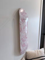 Pink Ribbon Toile- Vintage Floral Skateboard Wall Art #7