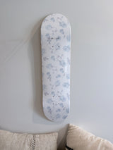 Blue Blossom- Soft Blue Rose Skateboard Wall Art #17