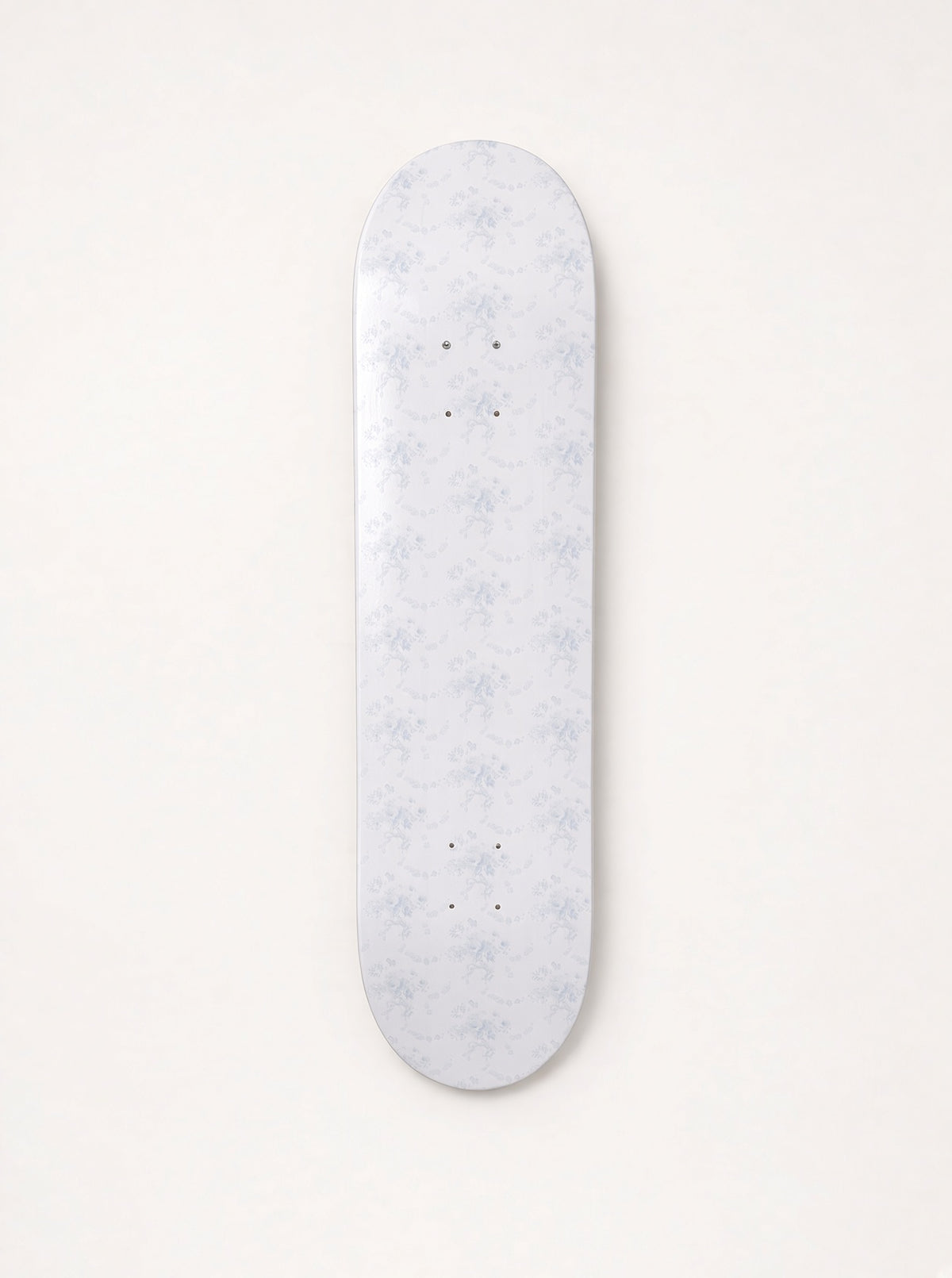 Snowflake Kisses- Soft Blue Floral Lace Skateboard Wall Art #18