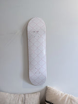Pink Lattice Pattern Skateboard Wall Art #10