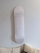 Pretty in Pink Stripes- Blush Stripe Skateboard Wall Art #14