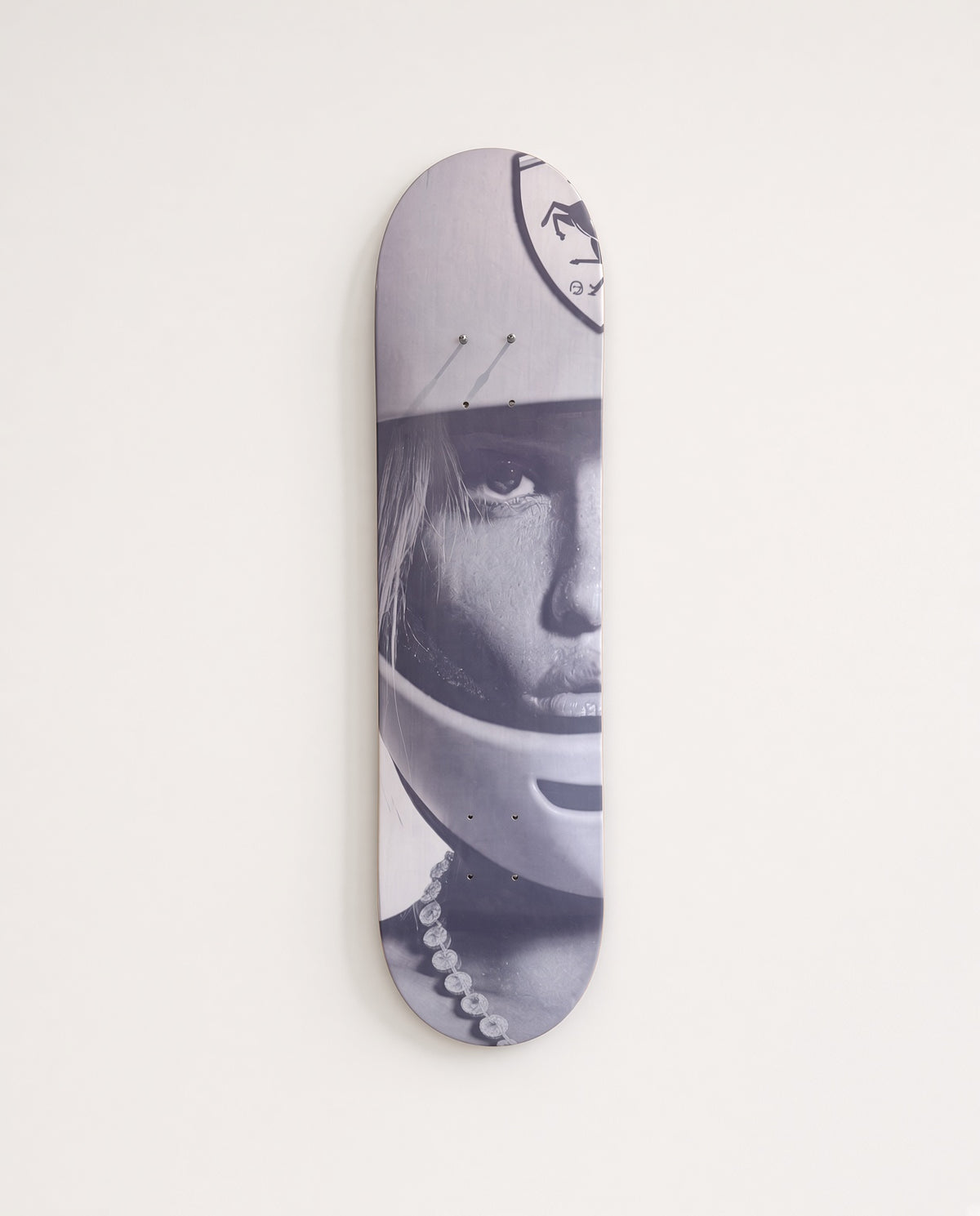 Helmet & Pearls Rebel Glam Skateboard Wall Art #4