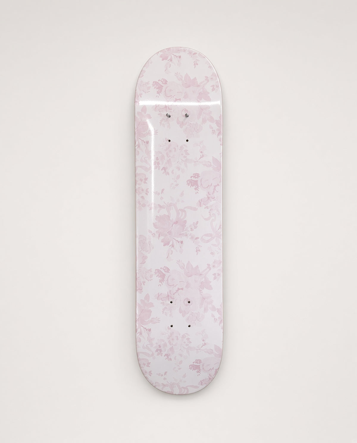 Blush Toile Romantic Floral Skateboard Wall Art #6