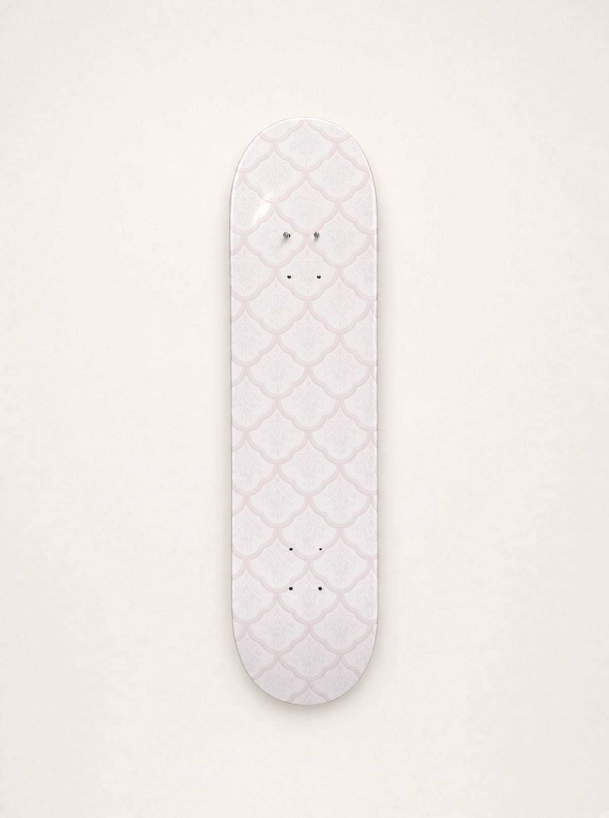 Pink Lattice Pattern Skateboard Wall Art #10