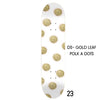 Golden Dots- Blush Pink & Gold Leaf Polka Dot Skateboard Wall Art – #DS-23