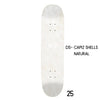 Shell Whisper- Natural Capiz Shell Skateboard Wall Art – #DS-25