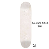 Blush Shell- Pink Capiz Shell Skateboard Wall Art – #DS-26