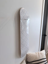 Blue Lattice Dreams- Soft Blue Quatrefoil Skateboard Wall Art #19