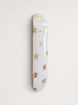 Golden Mini Stars- Blush &amp; Gold Leaf Star Skateboard Wall Art – #DS-24