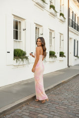 Dreamy Pink Tie-Dye Slip Maxi Dress | Girls Brunch to Beach Vacation
