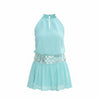 Mint Dream Sequin Halter Mini Dress