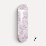 Pink Ribbon Toile- Vintage Floral Skateboard Wall Art #7