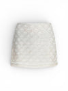 Scallop Sequins Beaded Mini Skirt