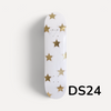 Golden Mini Stars- Blush &amp; Gold Leaf Star Skateboard Wall Art – #DS-24