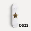 Golden Star- Pink & Gold Leaf Star Skateboard Wall Art – DS- #22