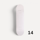 Pretty in Pink Stripes- Blush Stripe Skateboard Wall Art #14