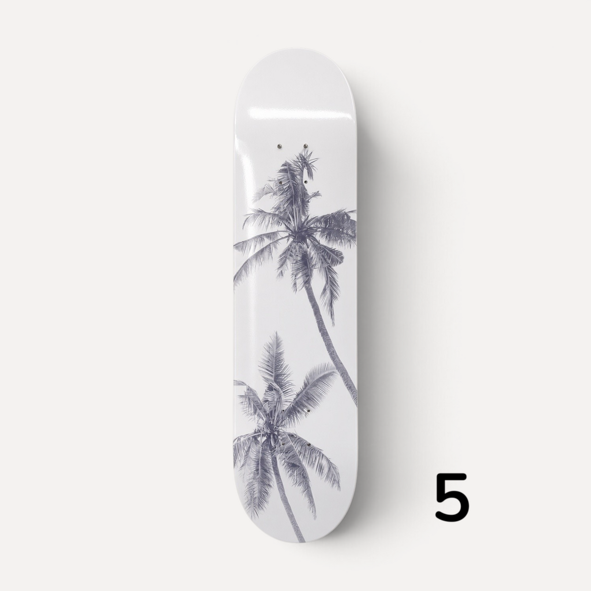 Palm Escape Tropical Shadow Skateboard Wall Art #5