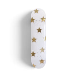 Golden Mini Stars- Blush &amp; Gold Leaf Star Skateboard Wall Art – #DS-24