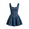 Flirty Denim Corset Mini Dress | Sunday Brunch & Country Concert Outfit