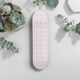 Pink Floral Damask Skateboard Wall Art #9