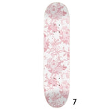 Pink Ribbon Toile- Vintage Floral Skateboard Wall Art #7