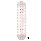Pink Floral Damask Skateboard Wall Art #9