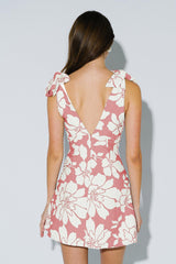 Flirty Pink & White Floral Mini Dress For All Occasions