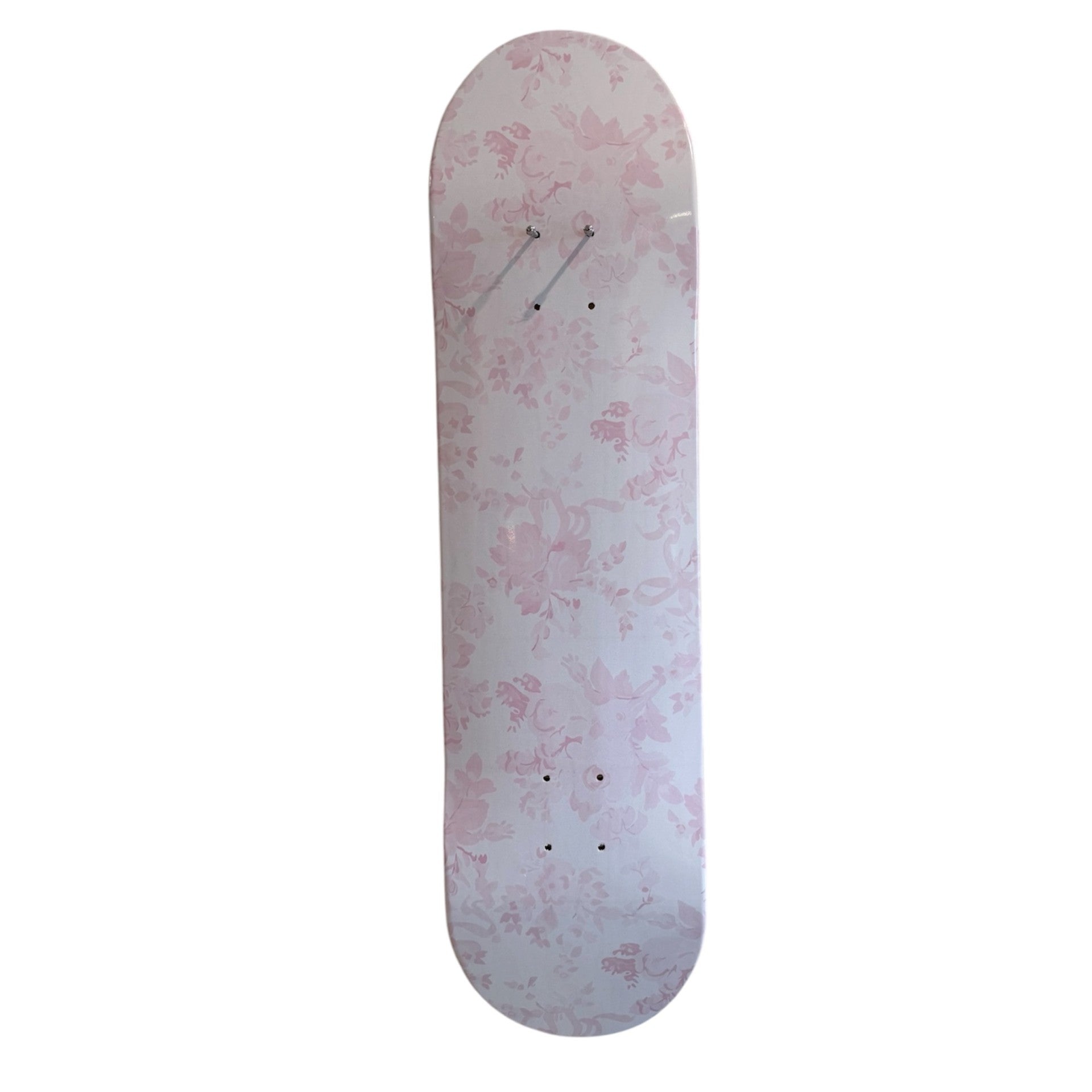Blush Toile Romantic Floral Skateboard Wall Art #6