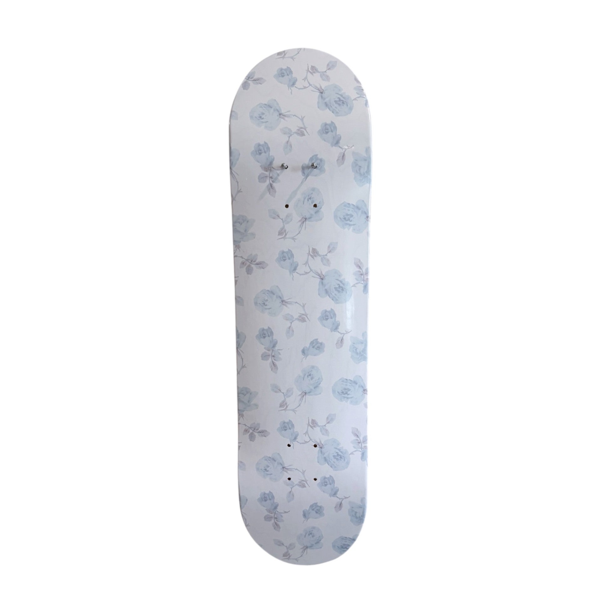 Blue Blossom- Soft Blue Rose Skateboard Wall Art #17