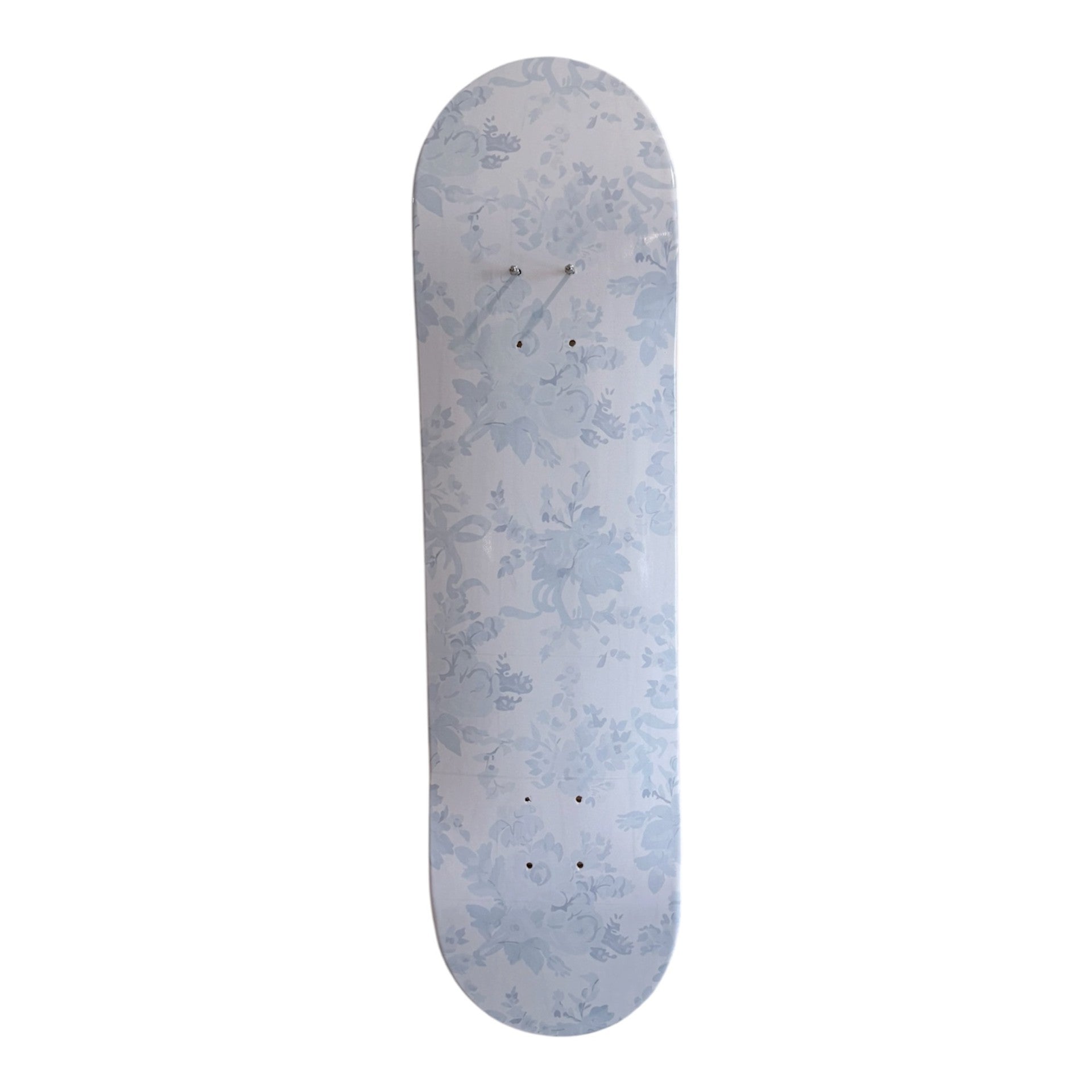 Blue Belle- Soft Blue Toile Skateboard Wall Art -#16
